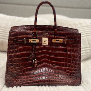 Hermès Crocodile Leather Handbag